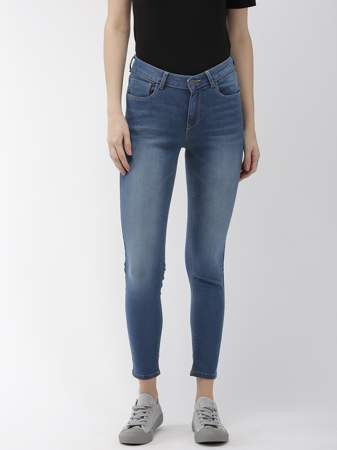 

Flying Machine Women Blue Veronica Skinny Fit Mid-Rise Clean Look Stretchable Jeans