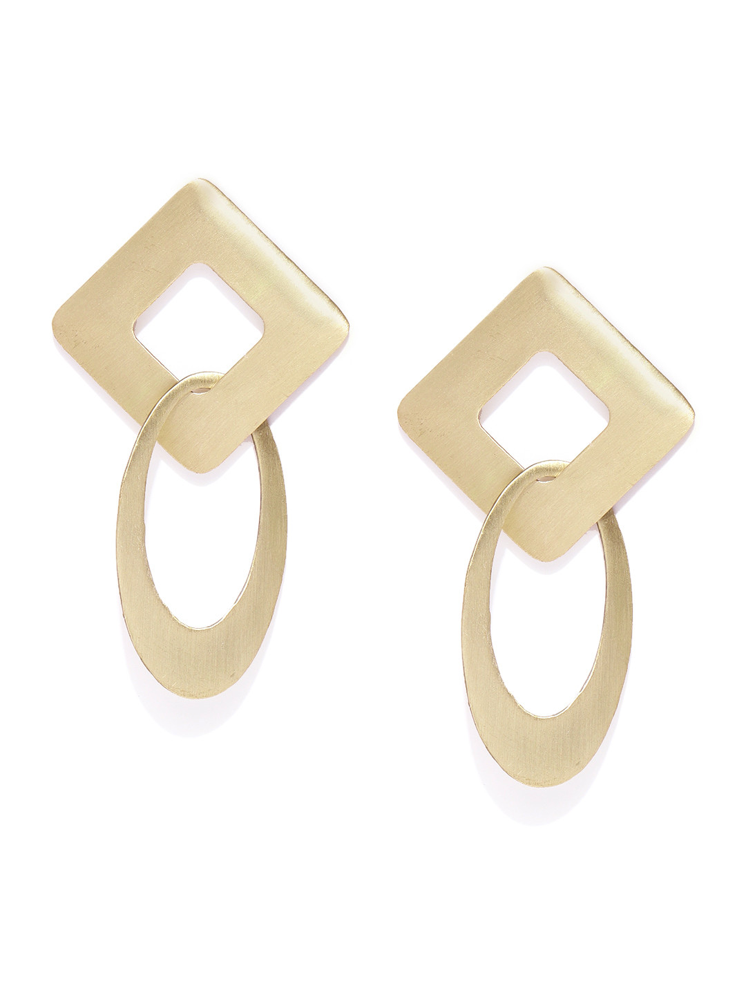 

Blueberry Gold-Plated Geometric Drop Earrings