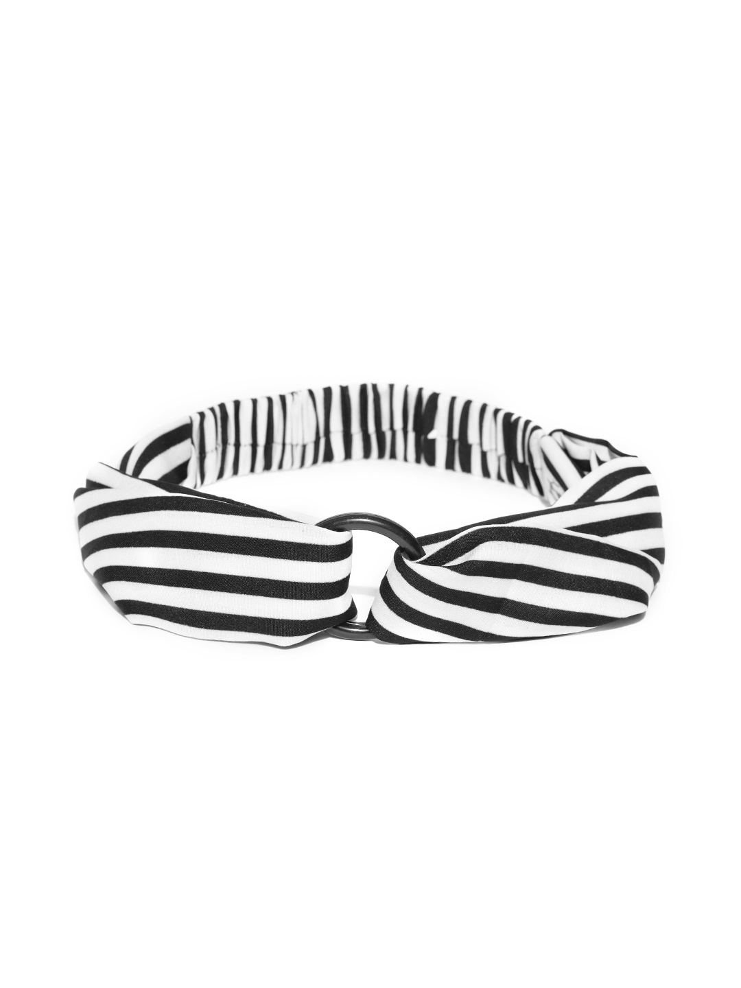 

Blueberry Women Black & White Striped Hairband