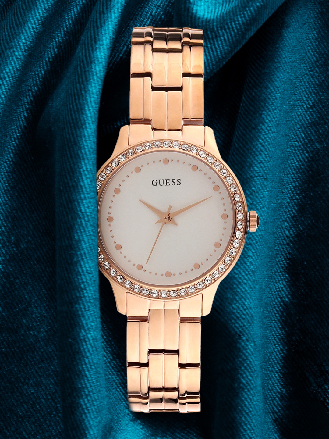 

GUESS Women White Analogue Watch W1209L3