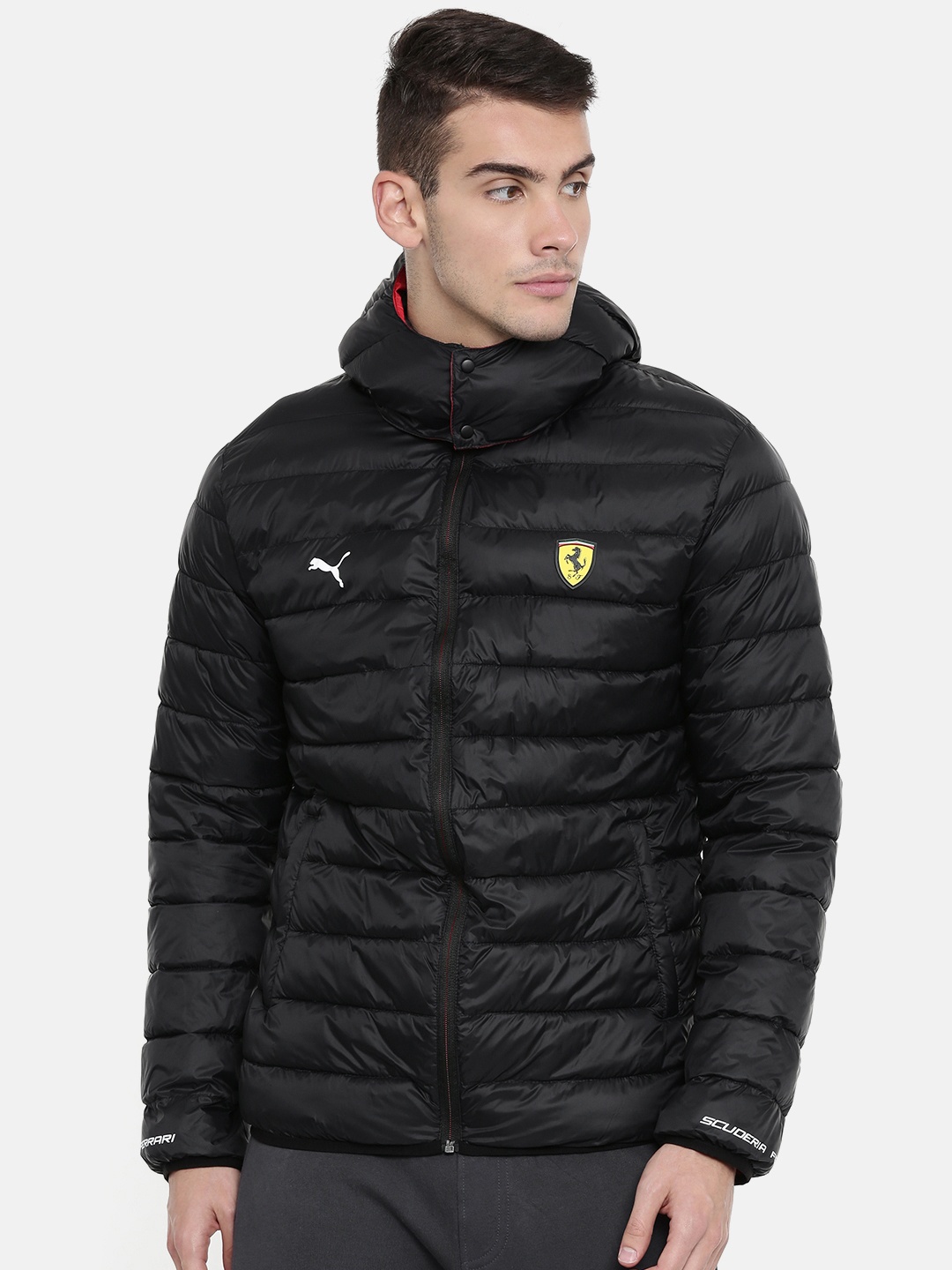 

PUMA Motorsport Men Black Solid SF Eco PackLite Lightweight Sporty Jacket