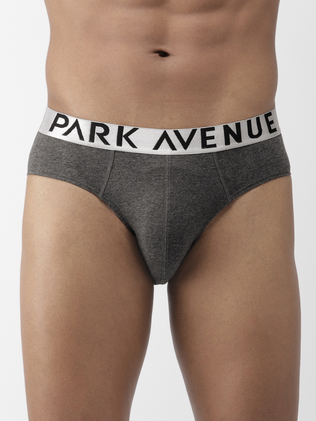 

Park Avenue Men Charcoal Grey Solid Briefs PZRR00044-G8