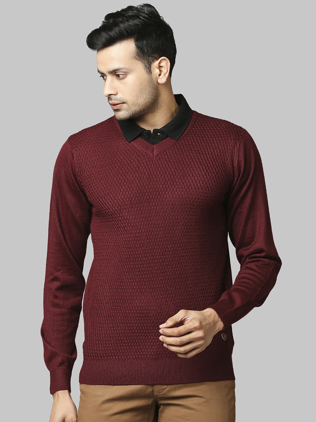 

Raymond Men Maroon Pullover