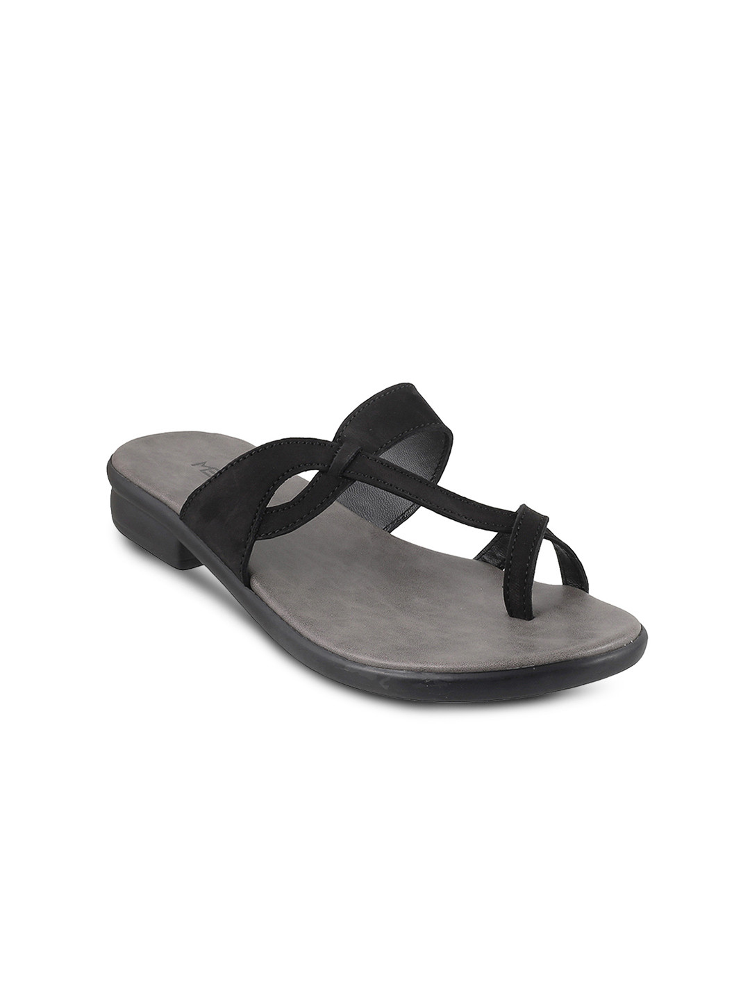 

Metro Women Black Solid One Toe Flats