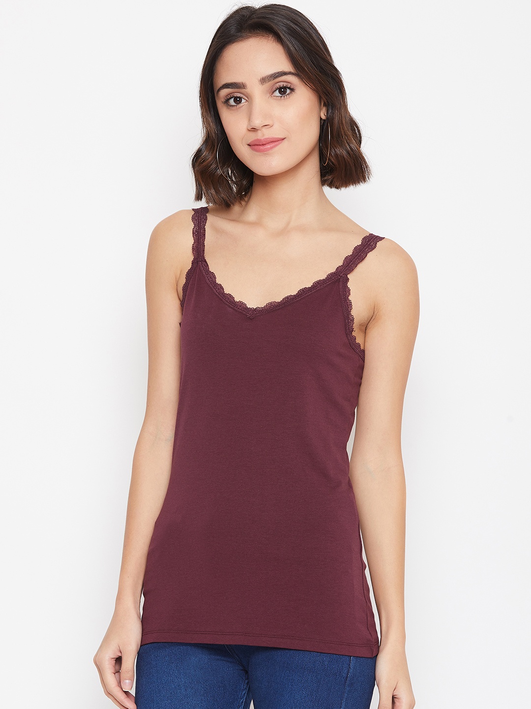 

Vero Moda Women Burgundy Solid Top