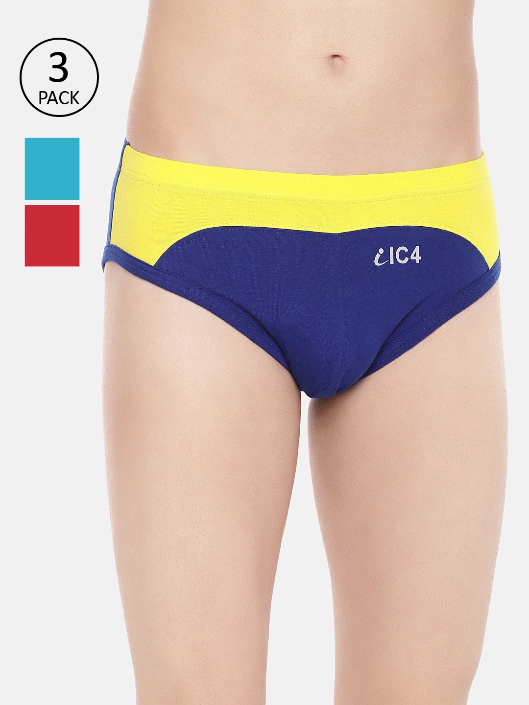 

IC4 Men's Set of 3 Flaunt Brief 0309RTYP3, Red