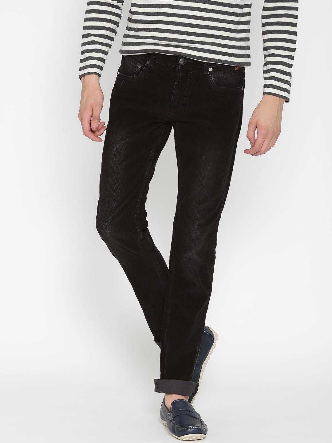

Ed Hardy Black Corduroy Slim Fit Trousers