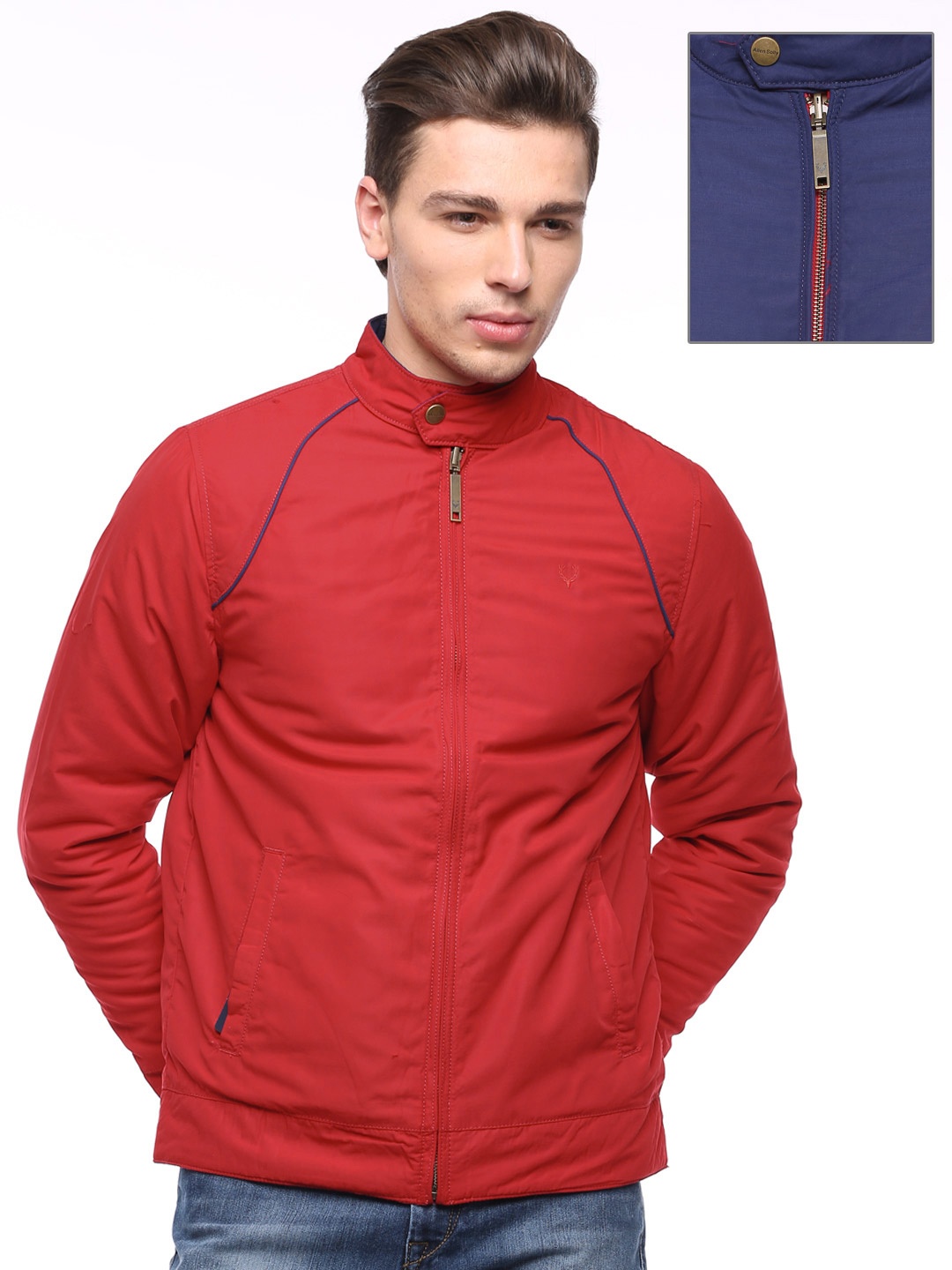 

Allen Solly Red & Navy Reversible Jacket