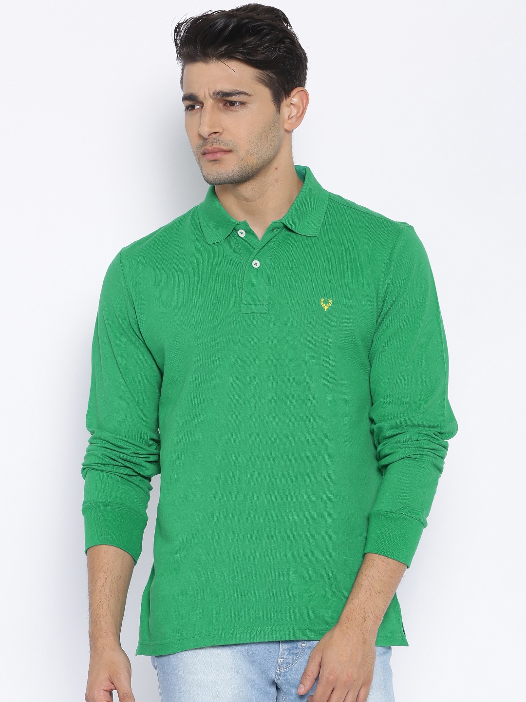 

Solly Sport Green Polo Pure Cotton T-shirt