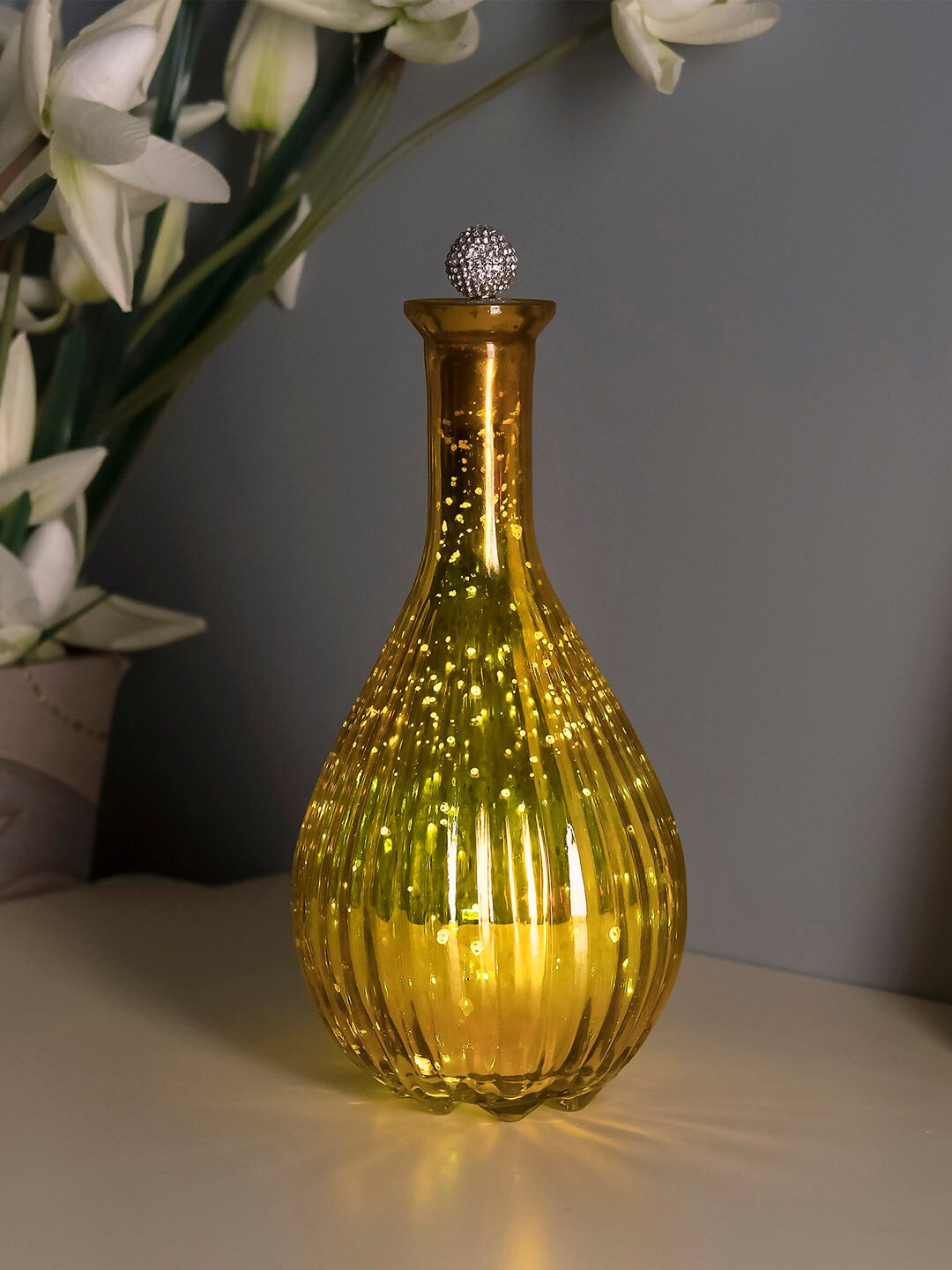 

Homesake Gold-Toned Printed Handcrafted Table Top String Lights