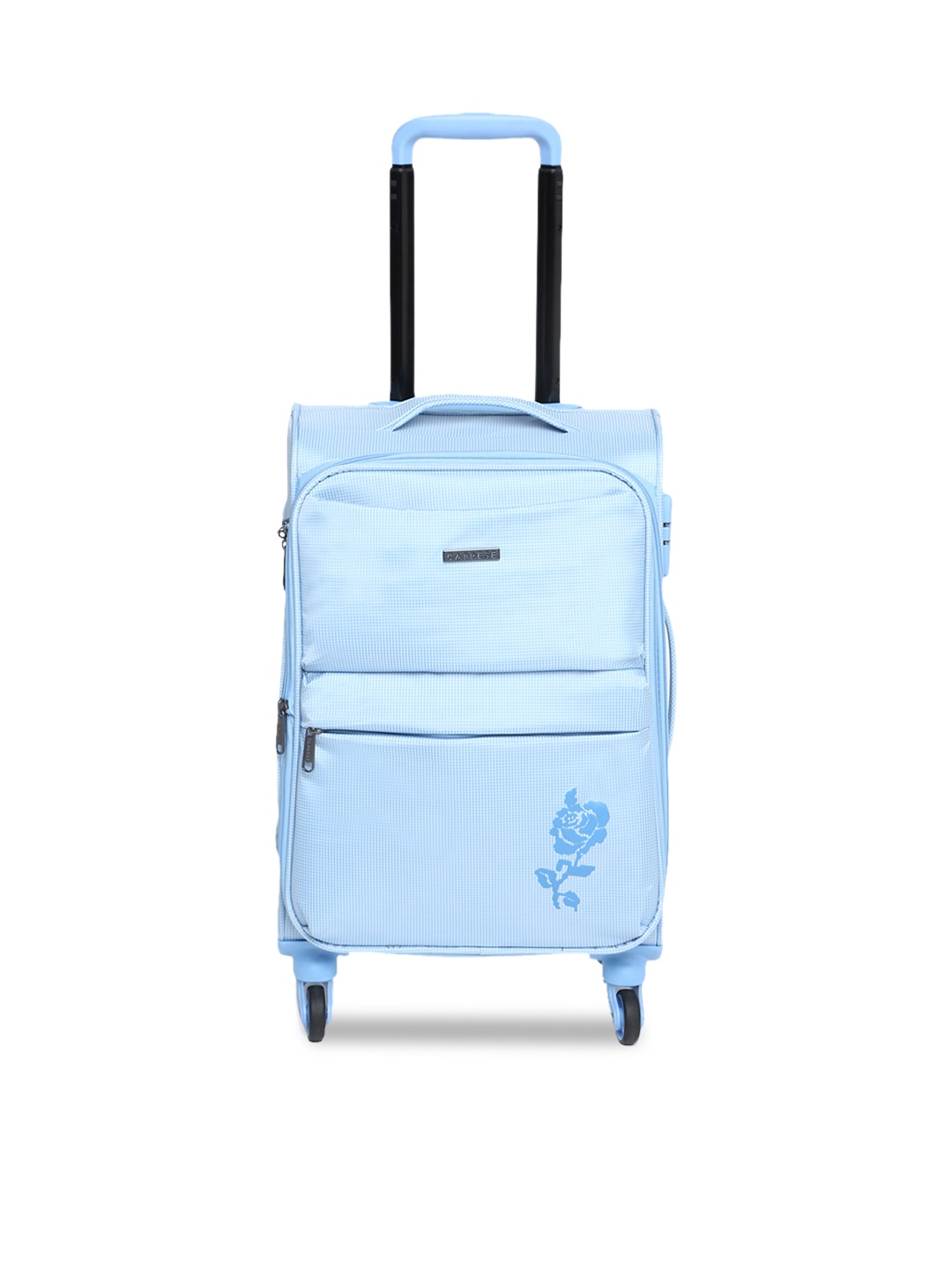 

Caprese Unisex Blue Olympia Solid Trolley Suitcase