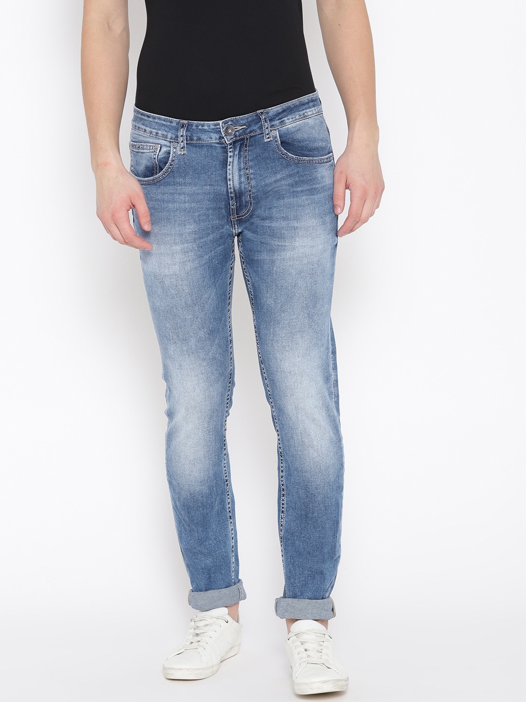 

Pepe Jeans Men Blue Slim Fit Low-Rise Clean Look Stretchable Jeans