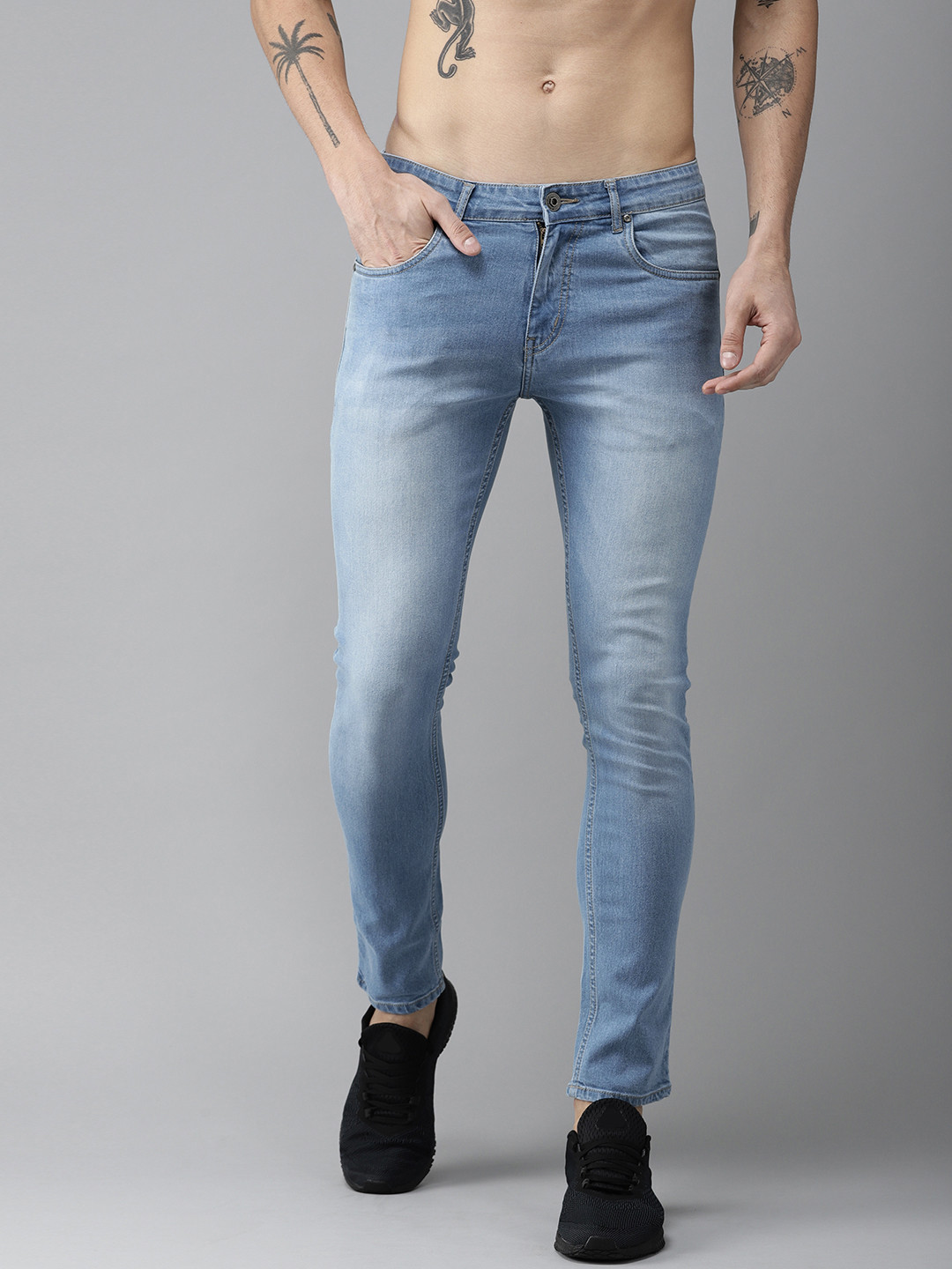 

Roadster Men Blue Skinny Fit Mid-Rise Clean Look Stretchable Jeans