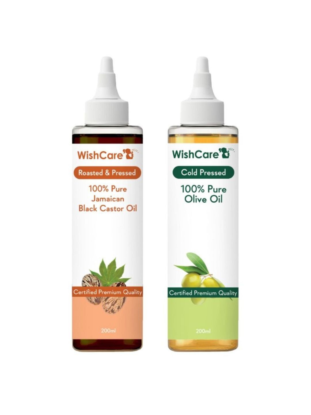 

WishCare 100% Pure Jamaican Black Castor Oil & Olive Carrier Oil- 200Ml