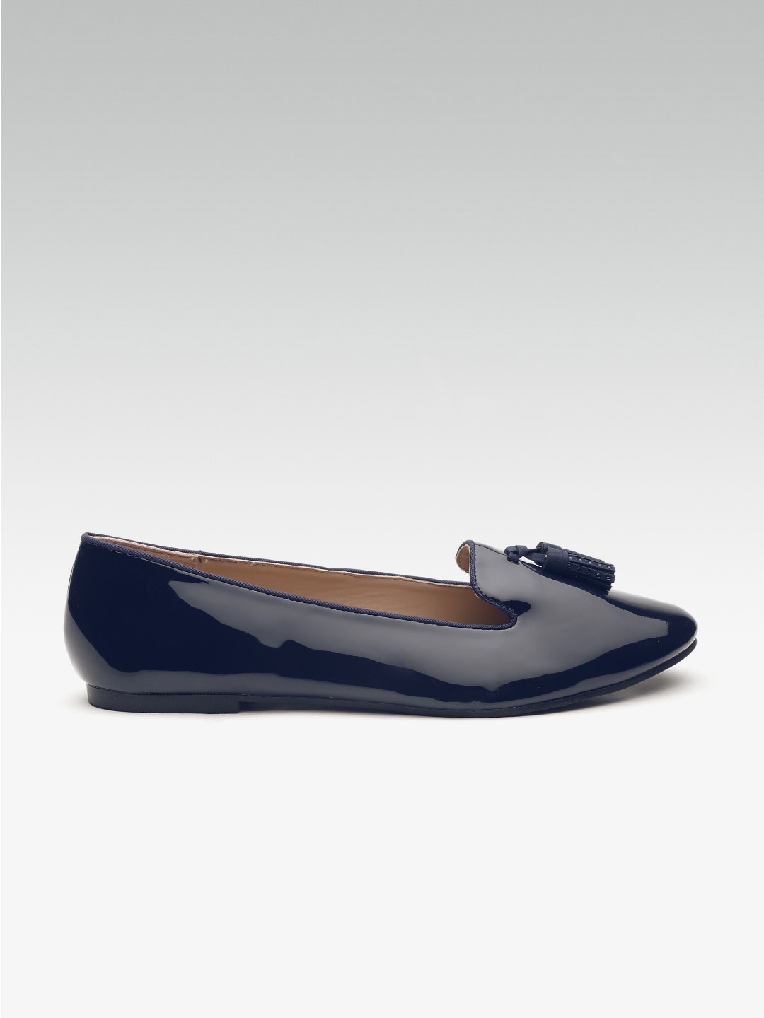 

DOROTHY PERKINS Women Navy Blue Tasselled Ballerinas
