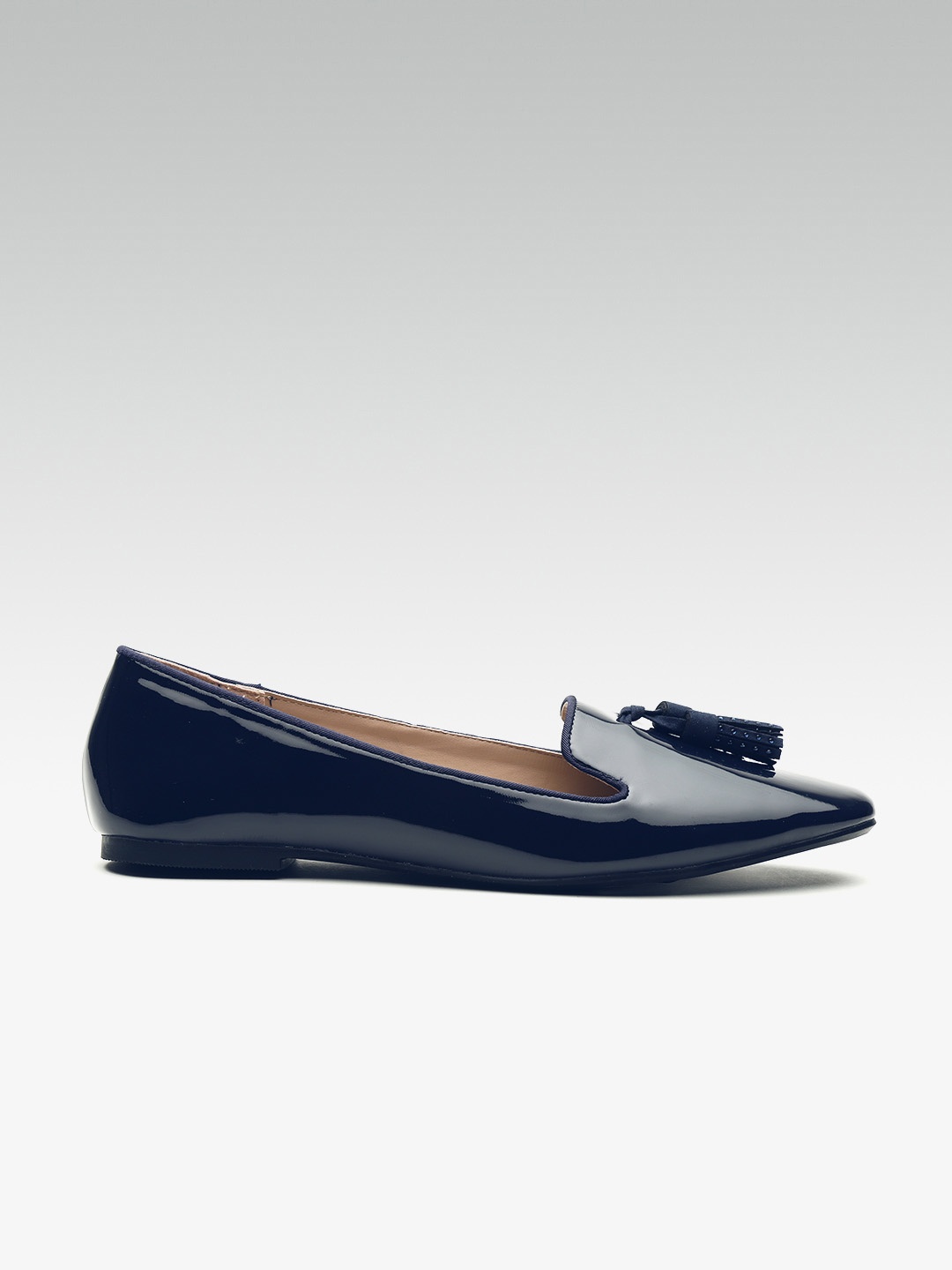 

DOROTHY PERKINS Women Navy Blue Solid Slip-Ons