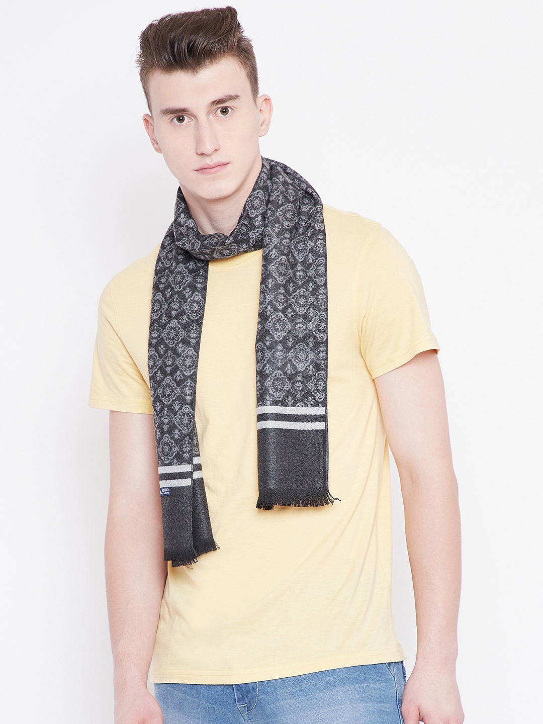 

Alvaro Castagnino Men Grey Printed Mufflers