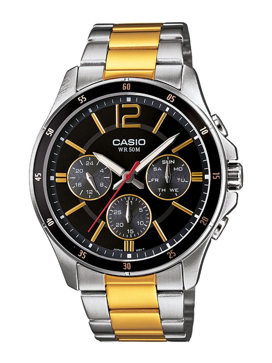

CASIO Enticer Men Black Analogue Watch A1652 MTP-1374HSG-1AVIF