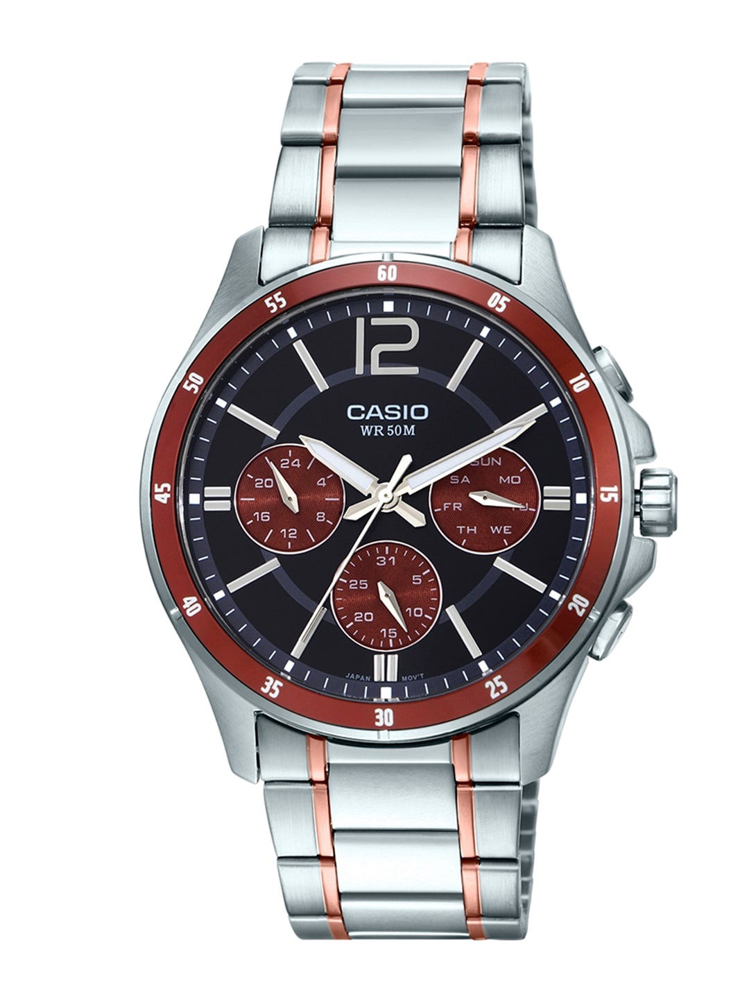 

Casio Enticer Men Brown Analogue watch A1650 MTP-1374HRG-5AVIF