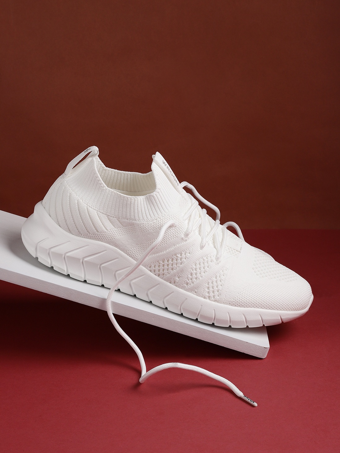 

WROGN Men White Running Shoes