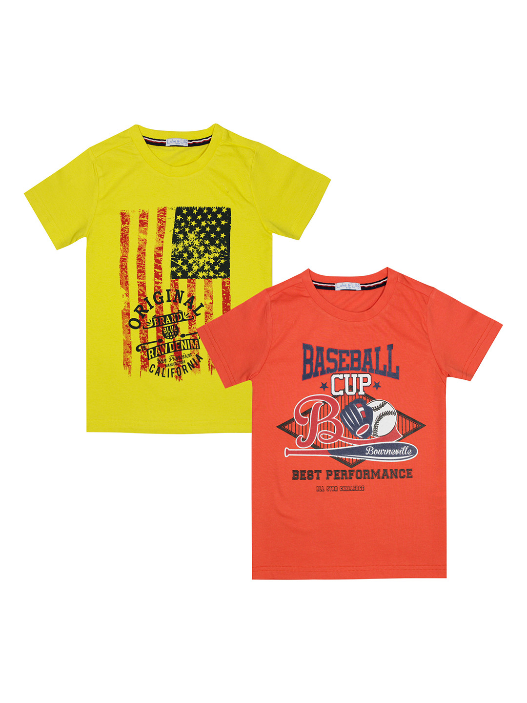 

Luke & Lilly Boys Pack of 2 Multicoloured Round Neck T-Shirts, Red