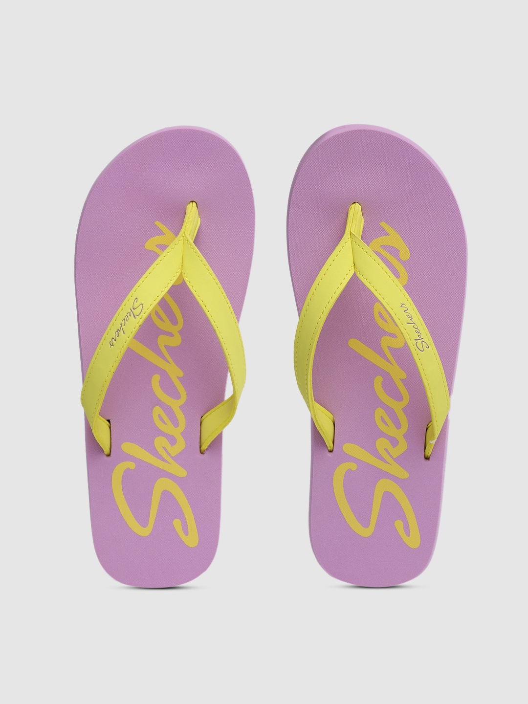 

Skechers Women Yellow Solid Thong Flip-Flops