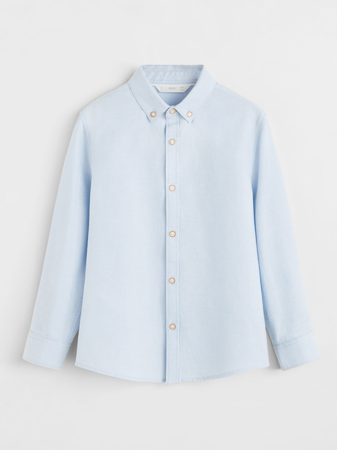 

Mango Kids Boys Blue Regular Fit Solid Casual Shirt