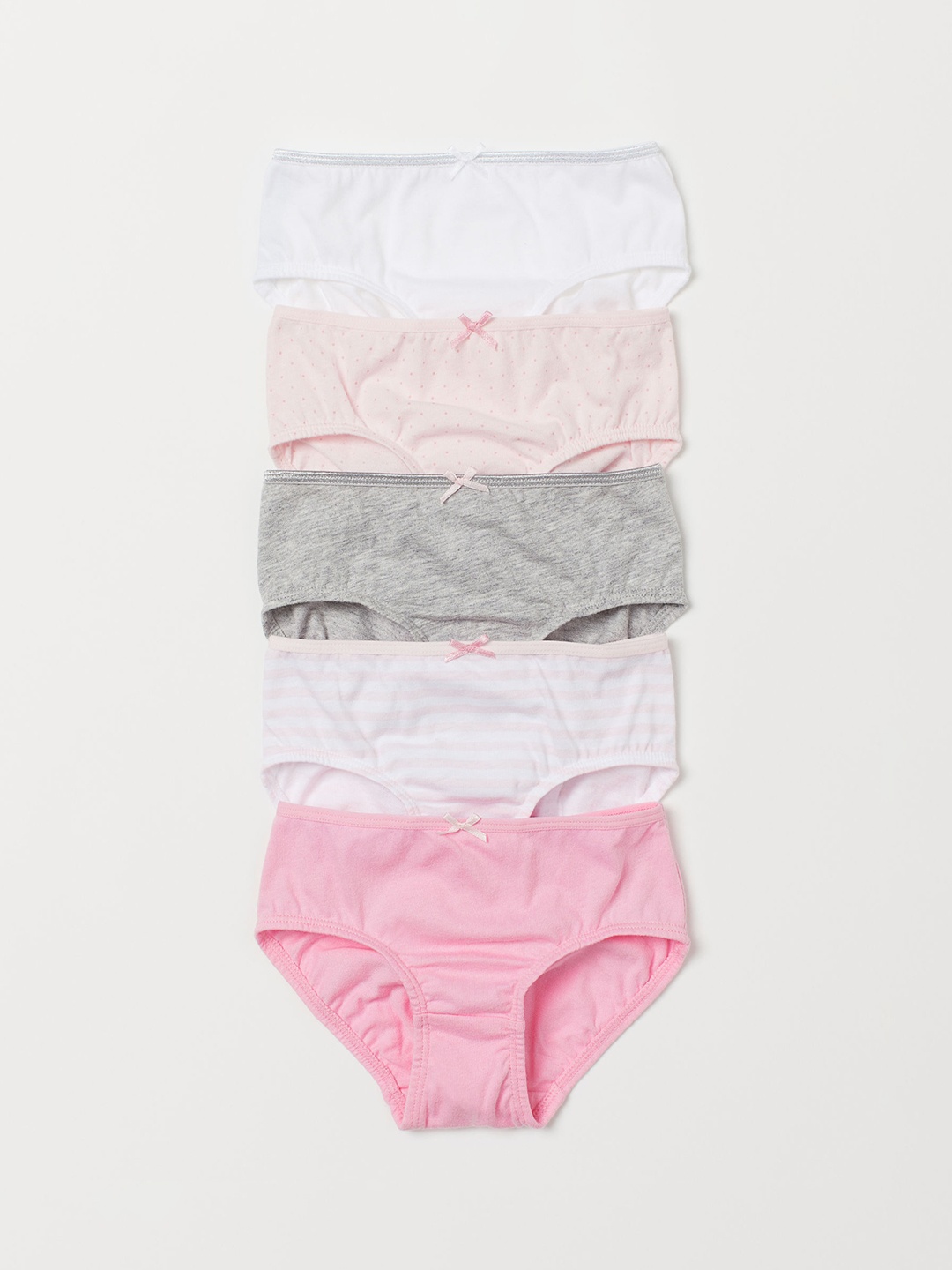 

H&M Girls 5-Pack Cotton Briefs 0624543030, Pink