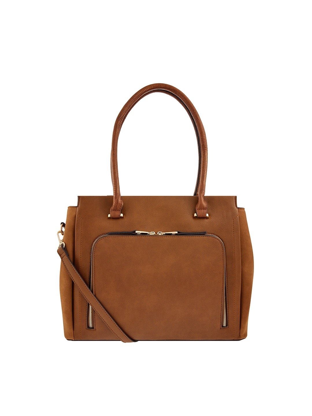 

Accessorize London Women Faux Leather Morgan Work Shoulder Bag, Brown