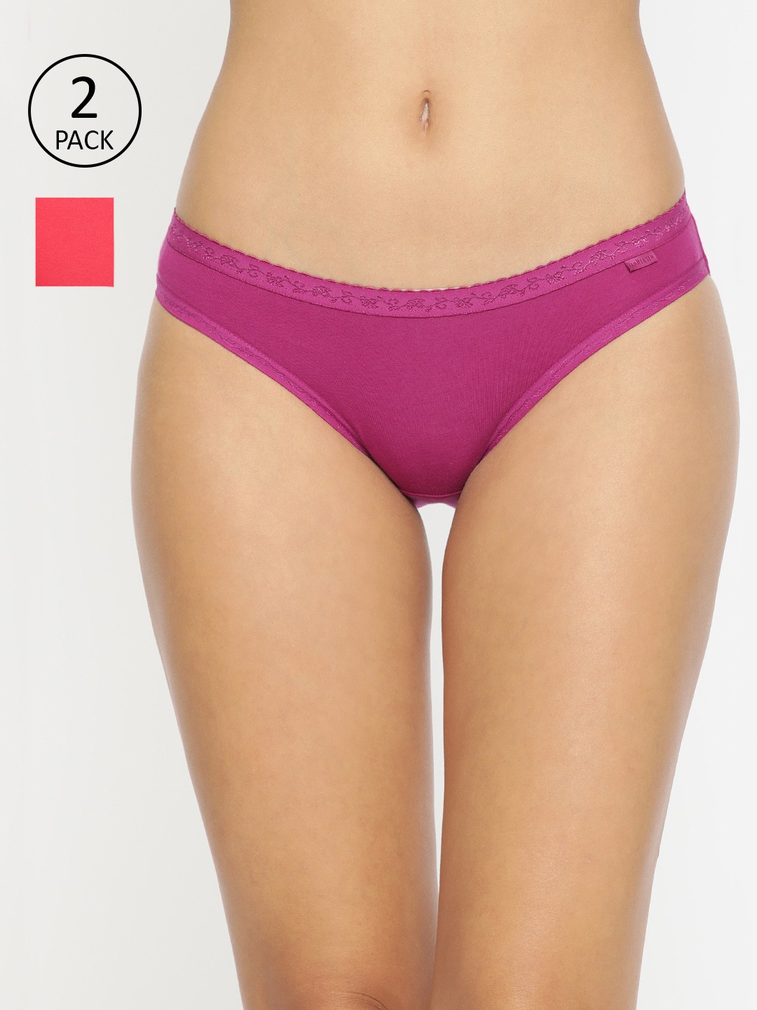 

Van Heusen Women Pack of 2 Assorted Antibacterial Flexi Stretch Bikini Briefs - 22104