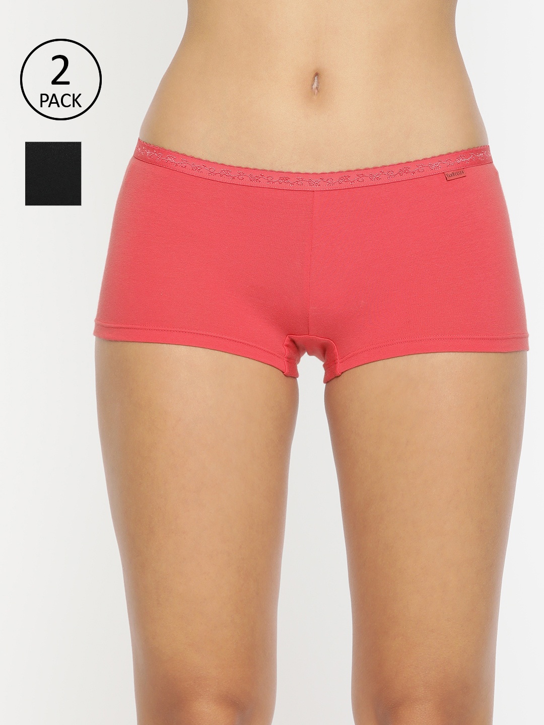 

Van Heusen Women Pack of 2 Assorted Antibacterial Flexi Stretch Boy Shorts 22105