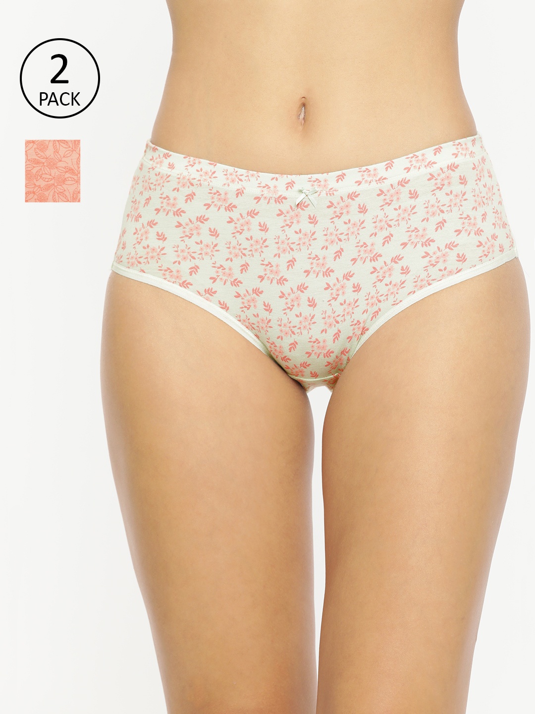 

Van Heusen Women Pack of 2 Allover Print Anti Bacterial Moisture Wicking Hipster Panty, Assorted