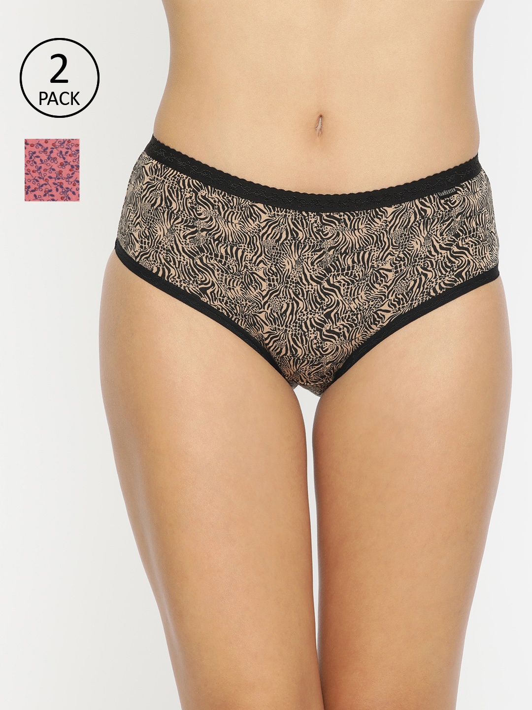 

Van Heusen Women Assorted Pack of 2 Antibacterial Flexi Stretch Hipster Panty 22106