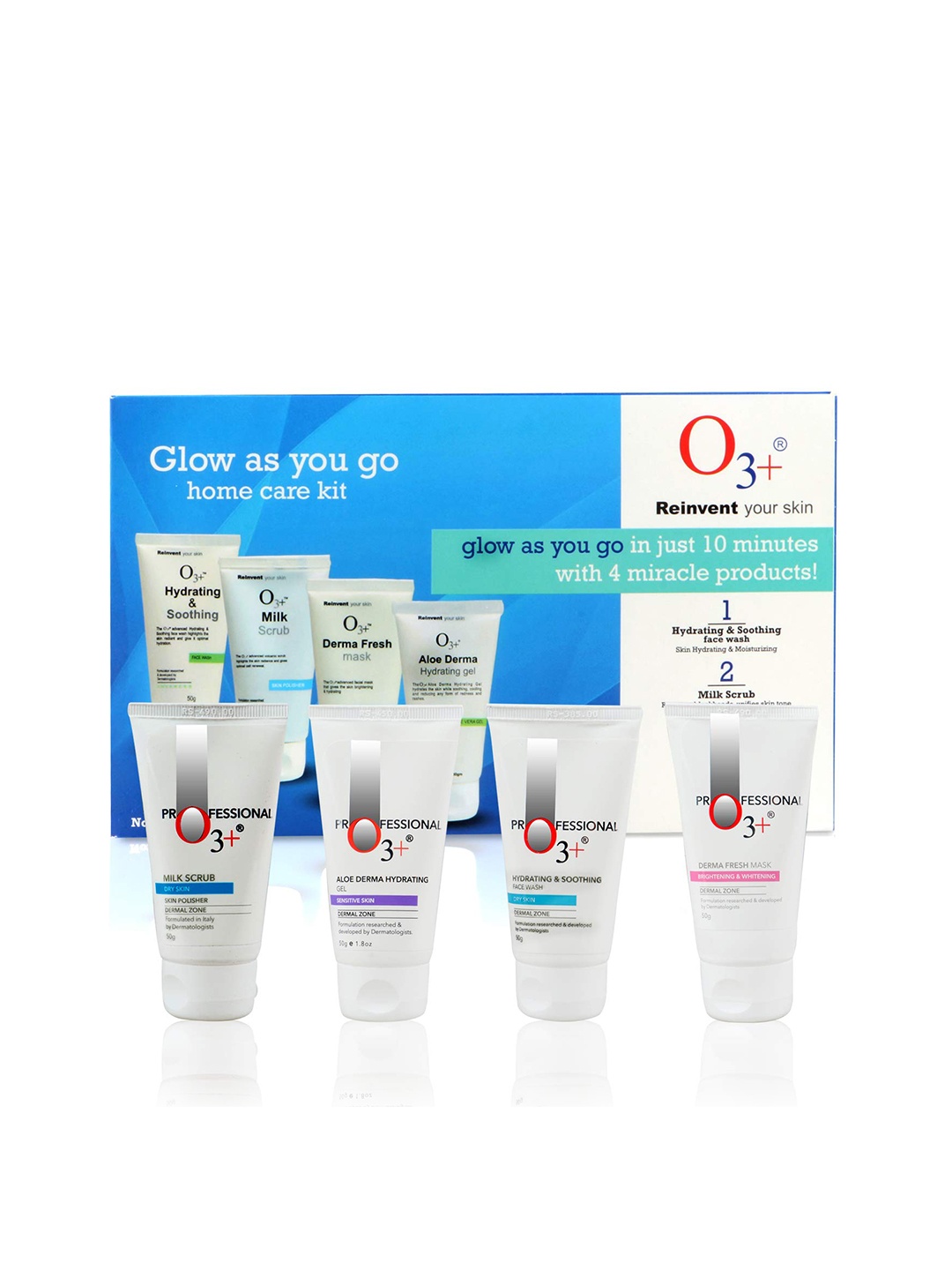 

O3+ Professional Glow As You Go Facial Kit, White