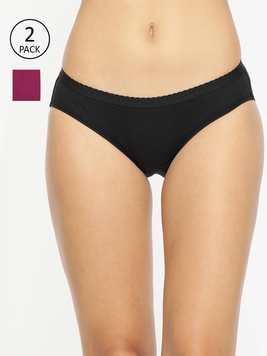 Van Heusen Women Pack Of 2 Assorted Antibacterial Bikini Briefs 11107