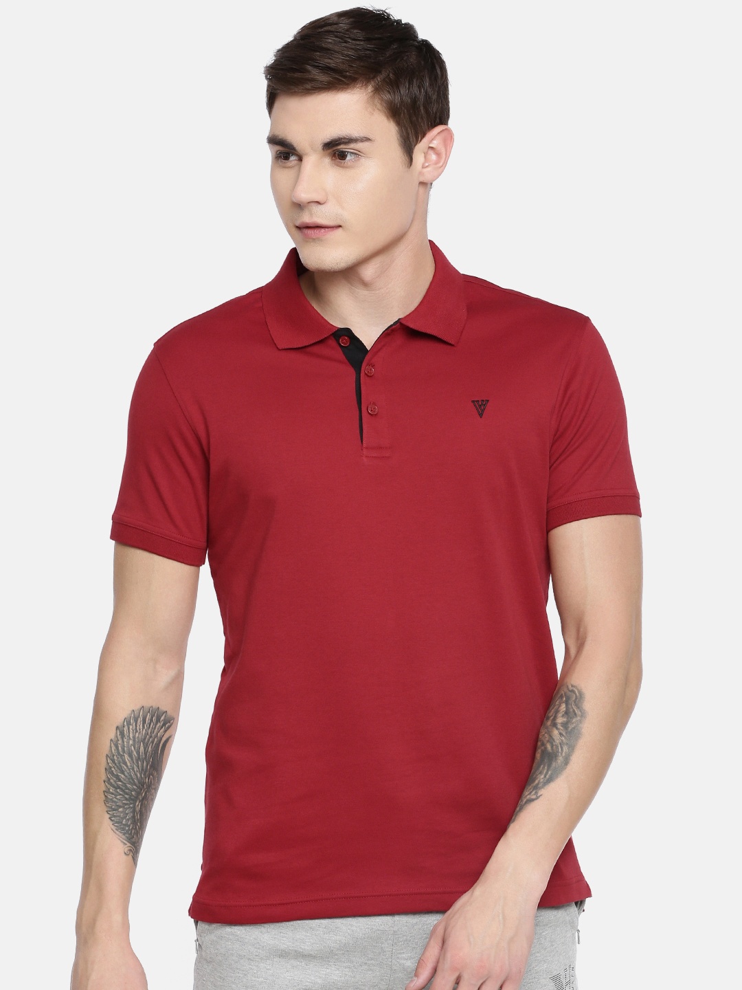 

Van Heusen Ultra Soft Short Sleeve Polo T-Shirt, Red