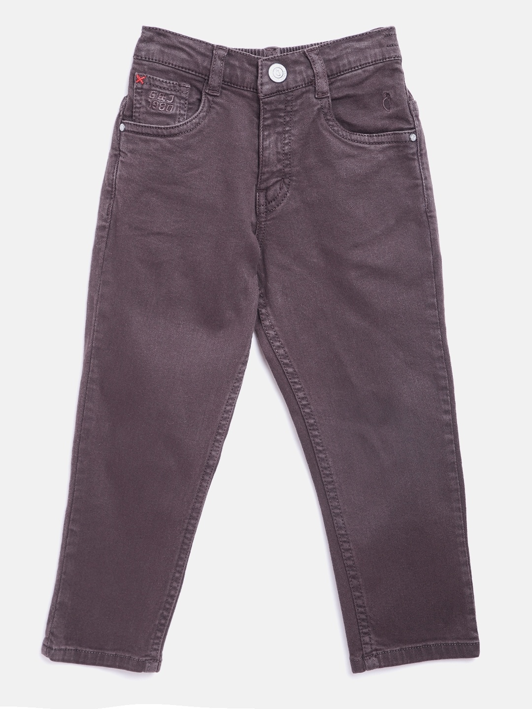 

Gini and Jony Boys Coffee Brown Regular Fit Mid-Rise Clean Look Stretchable Jeans