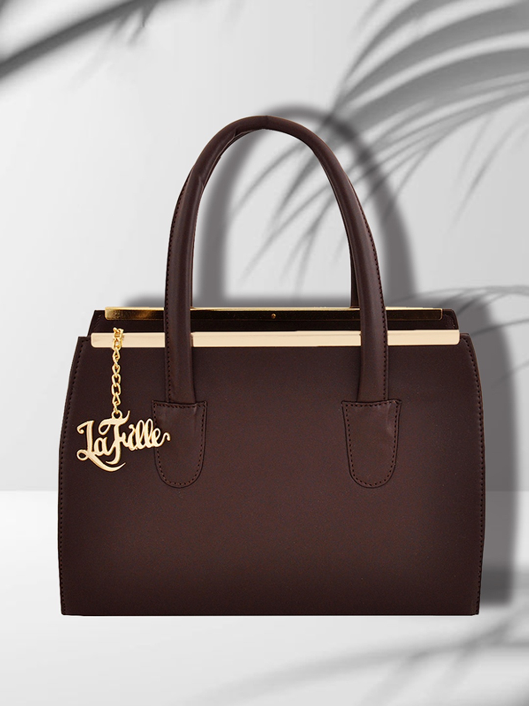 

LaFille Brown Solid Handheld Bag