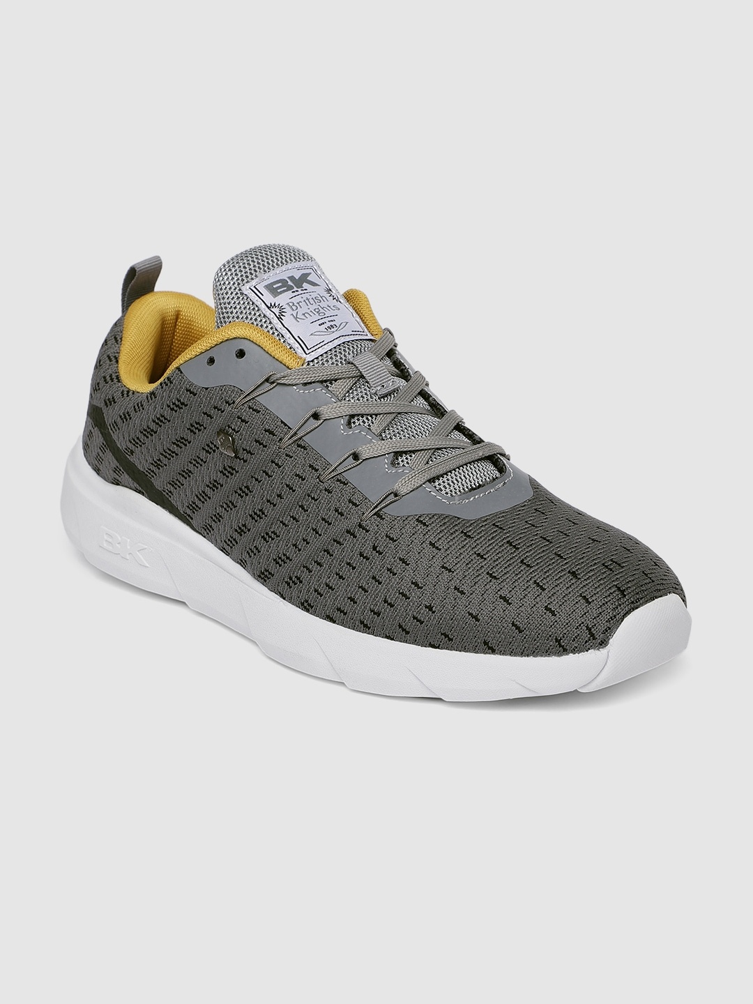 

BRITISH KNIGHTS Men Grey Solid Sneakers