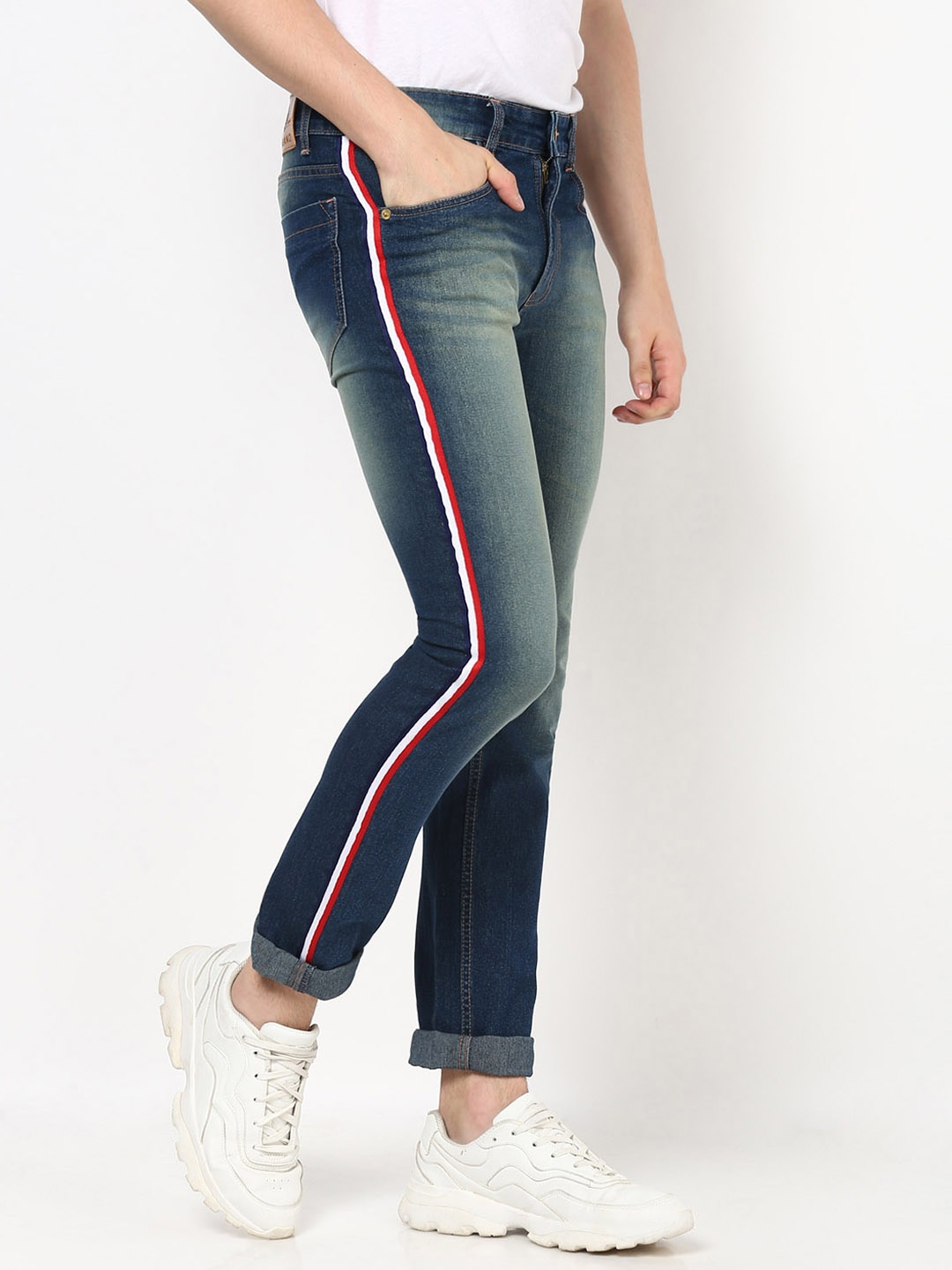

Urbano Fashion Men Blue Slim Fit Mid-Rise Clean Look Stretchable Jeans