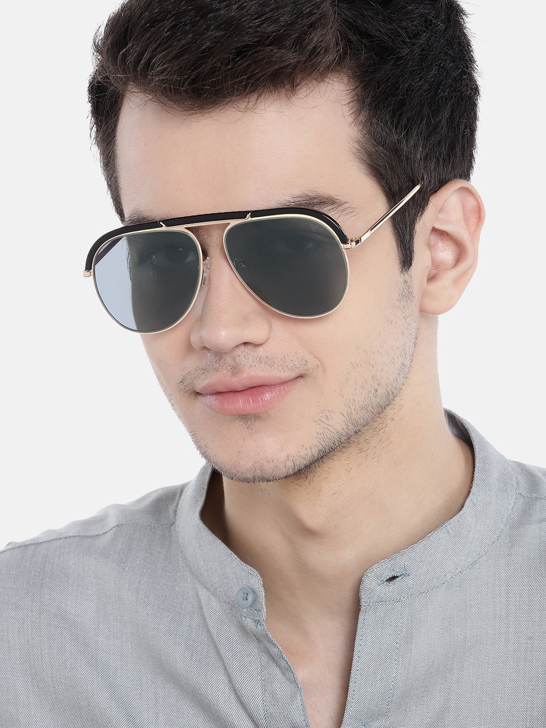 

Voyage Unisex Aviator Sunglasses 8436MG3044, Grey