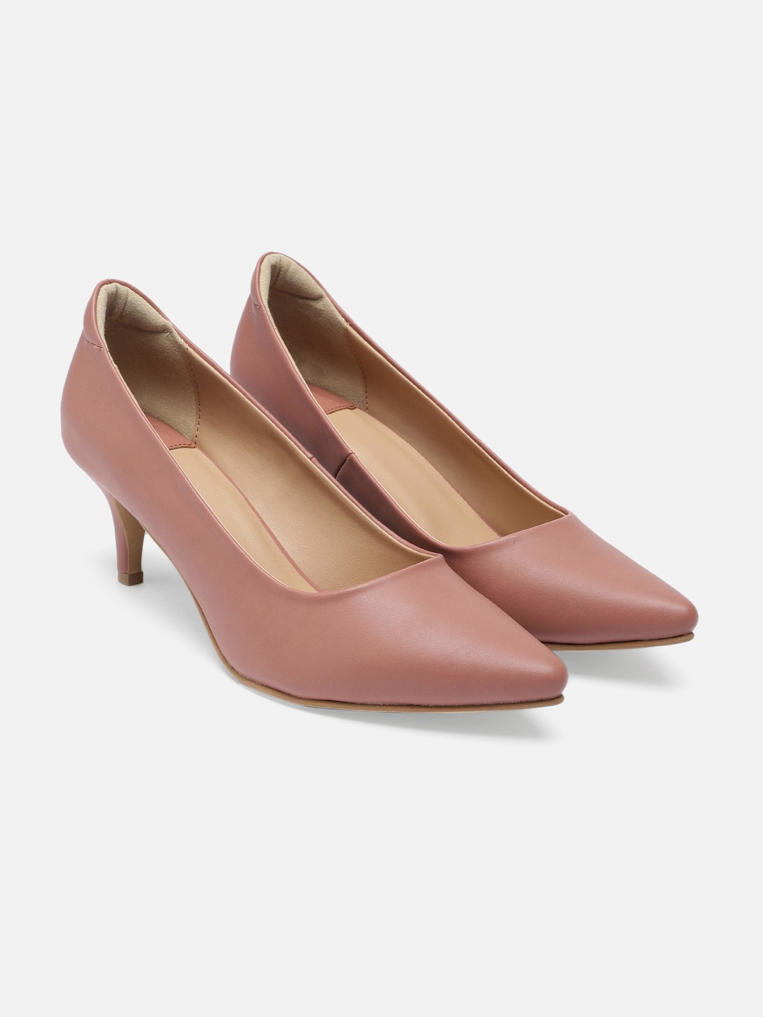 

her by invictus Women Pink Cushioned Solid Pumps