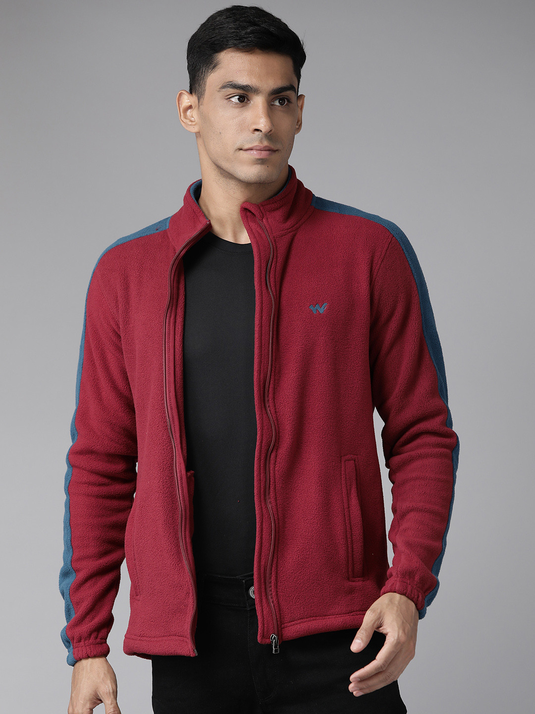 

Wildcraft Men Fleece Sweatshirt, Maroon