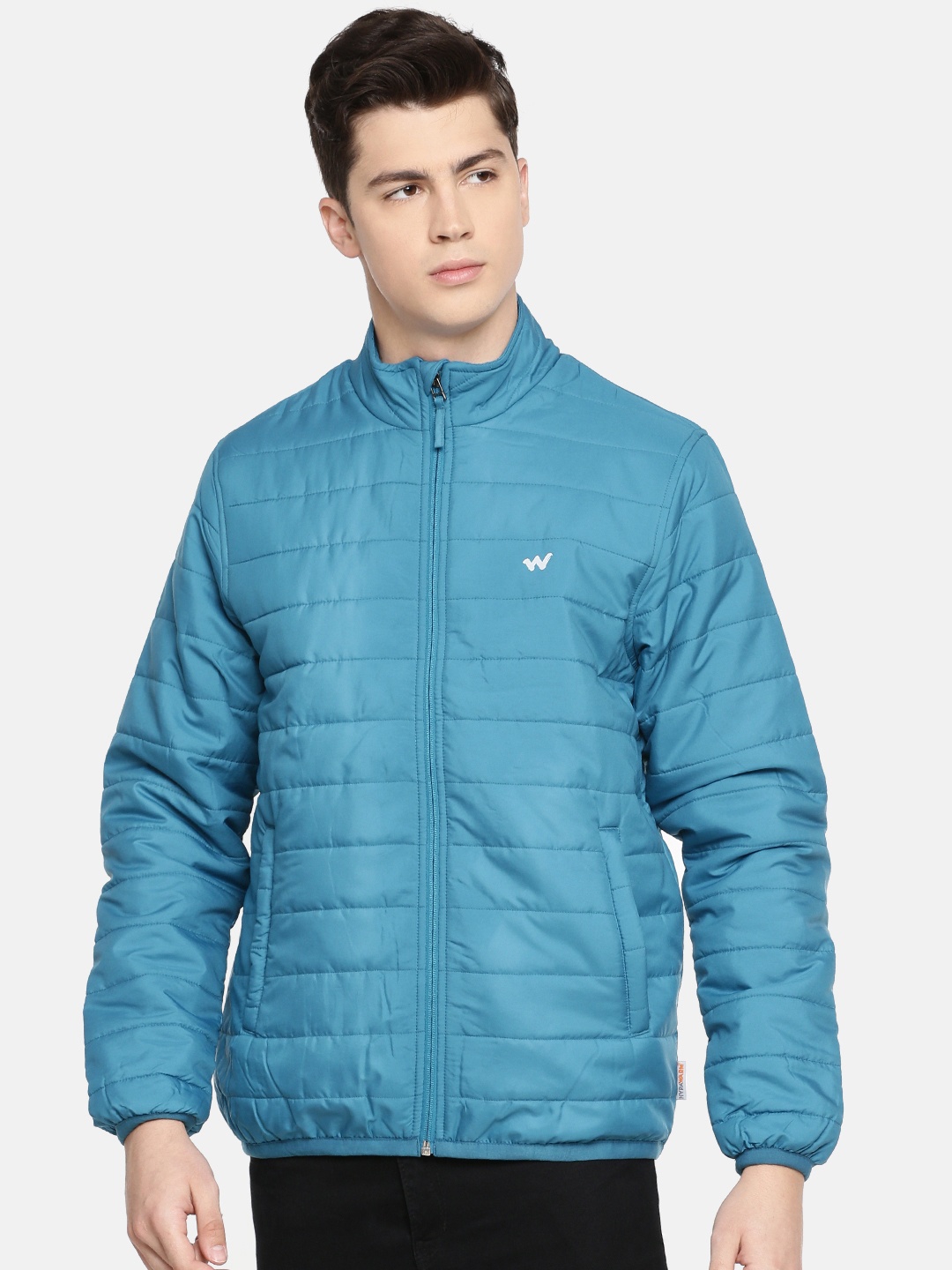 

Wildcraft Men Blue Solid Padded Jacket