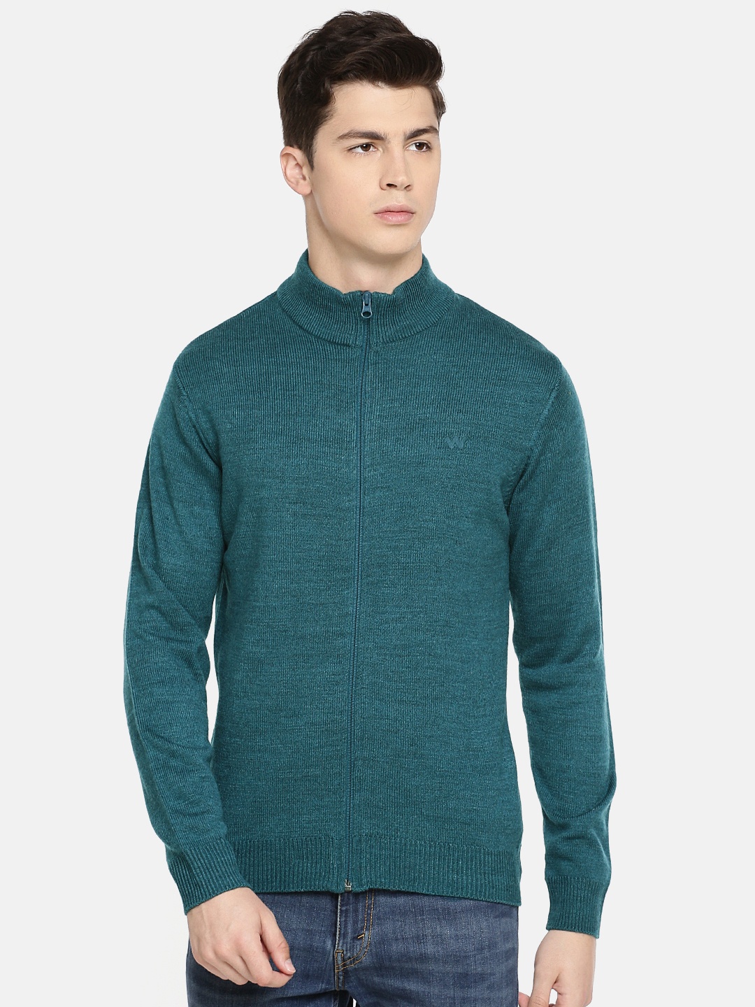 

Wildcraft Men Teal Solid Sweater