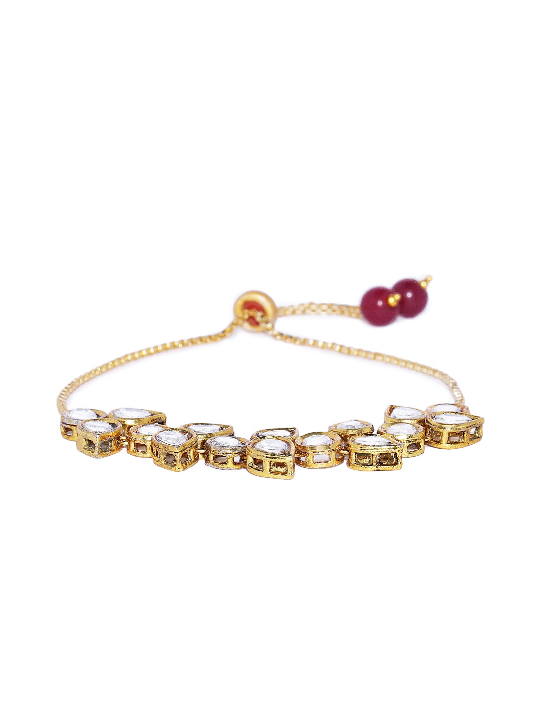 

ASMITTA JEWELLERY Gold-Plated Kundan-Studded Bracelet