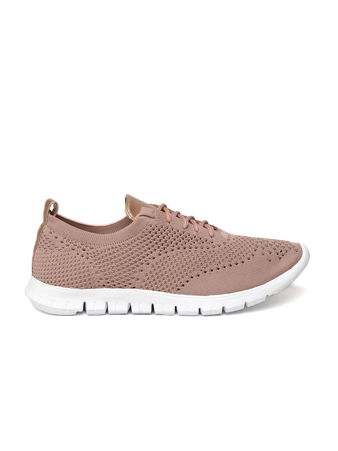 

ether Women Dusty Pink Woven Design Sneakers