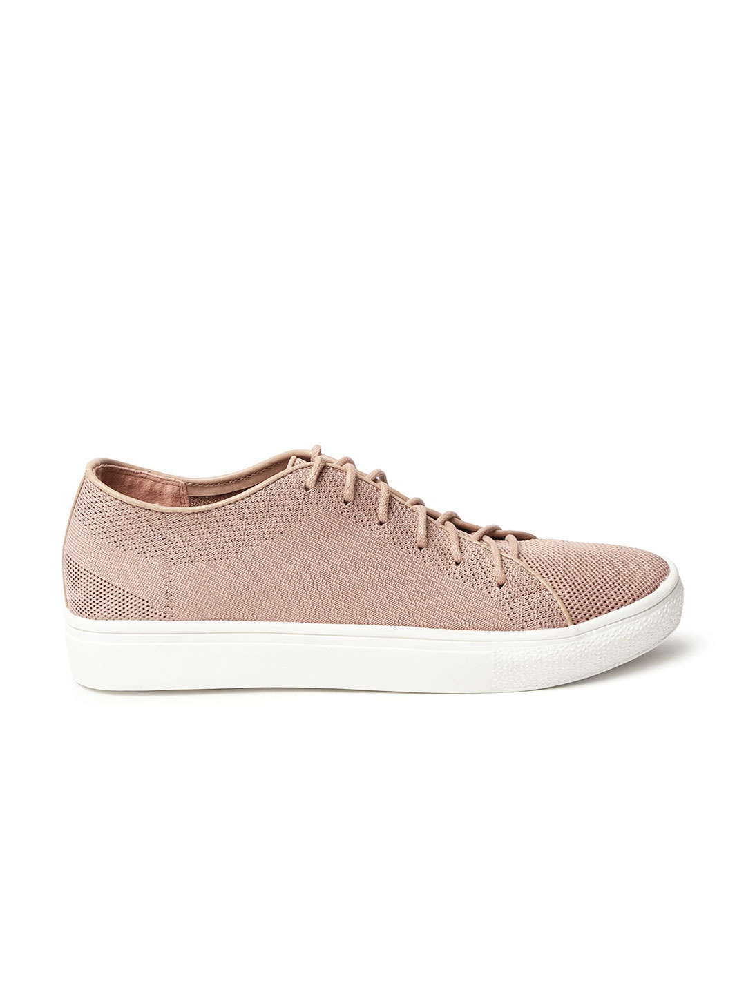 

ether Women Dusty Pink Woven Design Sneakers