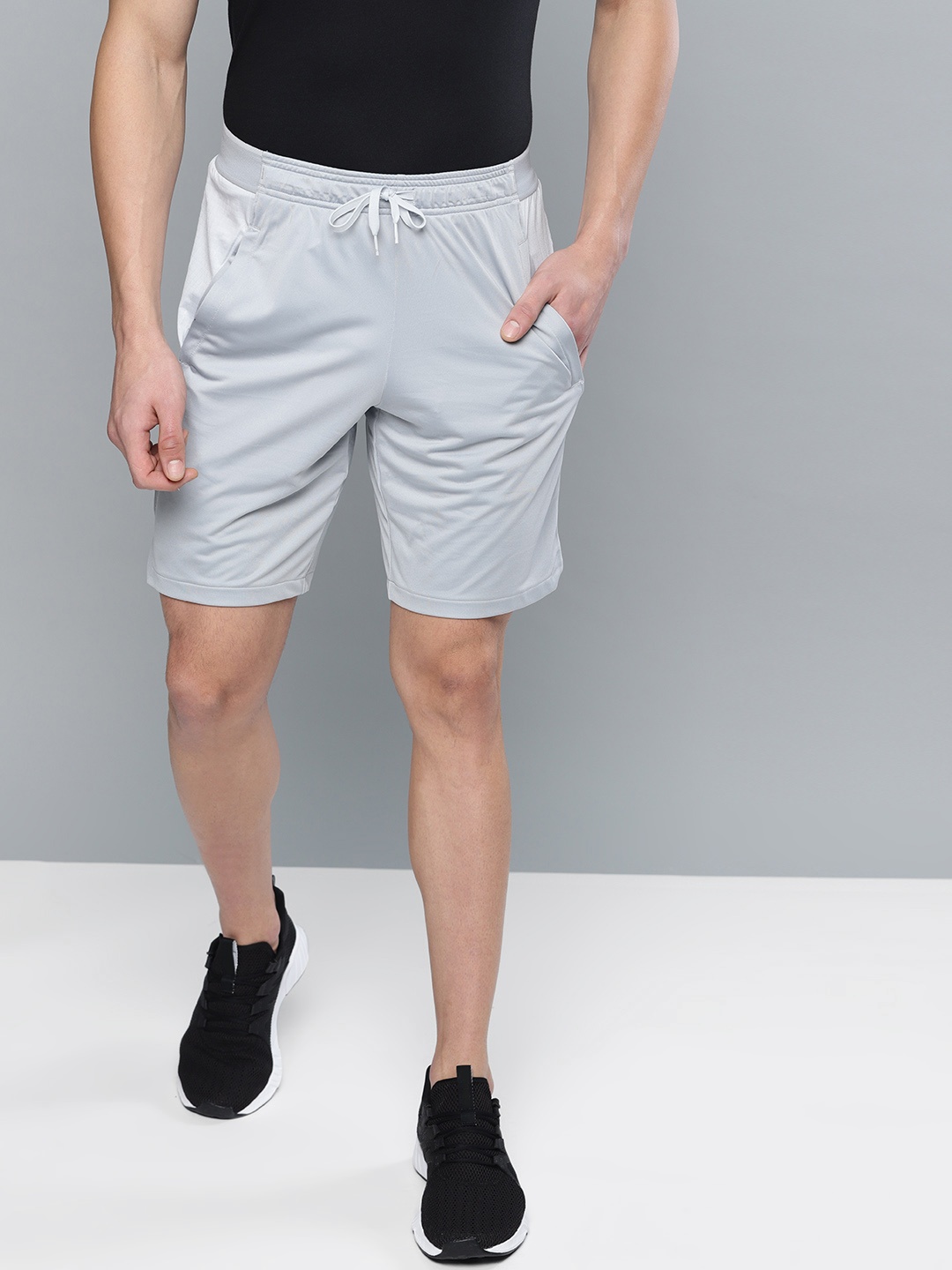 

UNDER ARMOUR Men Grey MK1 Emboss Solid Regular Fit Sports Shorts