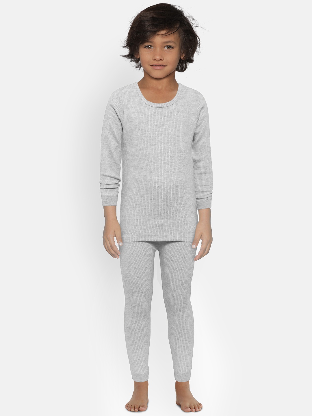 

Kanvin Boys Grey Melange Thermal Set